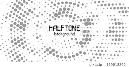 Halftone circle dotted background. Random modern halftone circle dot texture. Halftone circle dotted background. Random modern halftone circle dot texture. 139618262