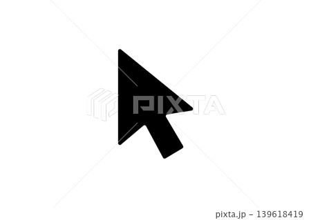 Computer Cursor Icon Pointing Diagonally Minimal Arrow Pointer Graphic Computer Cursor Icon Pointing Diagonally Minimal Arrow Pointer Graphic 139618419