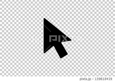 Computer Cursor Icon Pointing Diagonally Minimal Arrow Pointer Graphic Computer Cursor Icon Pointing Diagonally Minimal Arrow Pointer Graphic 139618419
