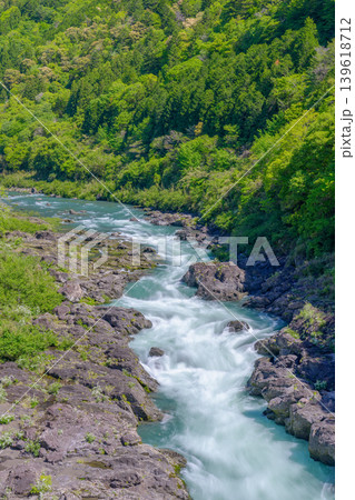 高知県梼原町 八百とどろの渓谷と四万十川水系の絶景 高知県梼原町 八百とどろの渓谷と四万十川水系の絶景 139618712