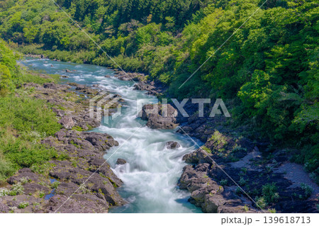 高知県梼原町 八百とどろの渓谷と四万十川水系の絶景 139618713