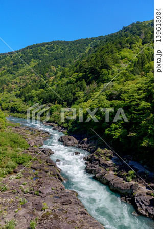 八百とどろ 四万十川水系の急流と奇岩が織りなす渓谷風景 八百とどろ 四万十川水系の急流と奇岩が織りなす渓谷風景 139618984