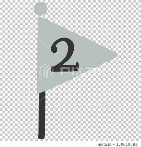 Second place flag: Triangle Second place flag: Triangle 139619393