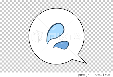 Sweat icon speech bubble - simple hand-drawn style illustration material Sweat icon speech bubble - simple hand-drawn style illustration material 139621396