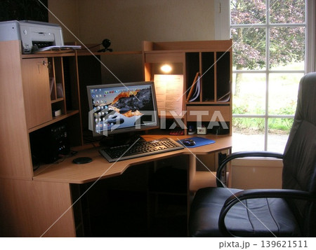 laptop on the table in the room laptop on the table in the room 139621511