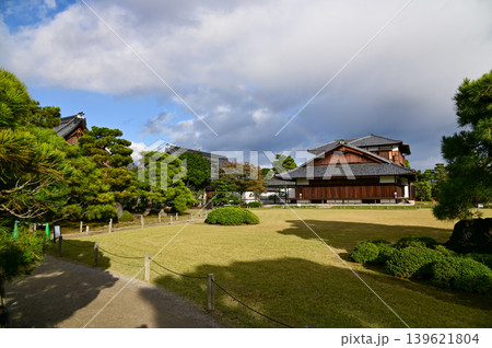 The inside of nijo jo castle, Kyoto, Japan. World Heritage Site. Major tourist attraction in Kansai region in Japan. Japan famous historic architecture. Building exterior and nature scene. The inside of nijo jo castle, Kyoto, Japan. World Heritage Site. Major tourist attraction in Kansai region in Japan. Japan famous historic architecture. Building exterior and nature scene. 139621804