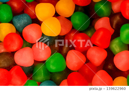 Colored Chewable Colorful Sweet Sugar Candy Harmful Baby Food Background Color 139622960