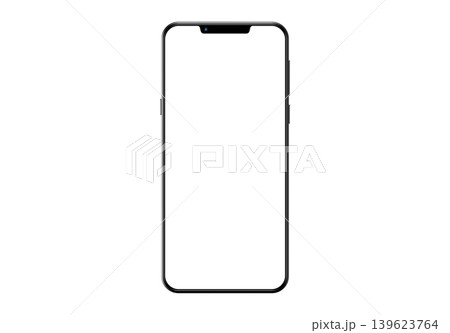 Smartphone screen empty frame isolated on transparent background Smartphone screen empty frame isolated on transparent background 139623764