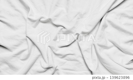 crumpled white linen fabric texture displays intricate soft folds creating serene minimalist abstract style crumpled white linen fabric texture displays intricate soft folds creating serene minimalist abstract style 139623896