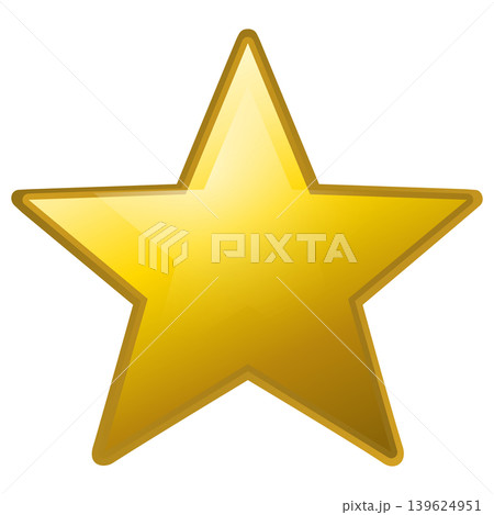 Shiny golden star icon illustration isolated Shiny golden star icon illustration isolated 139624951
