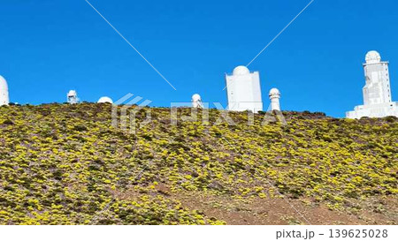 HighAltitude Observatories Positioned on a Prominent Mountain Ridge for Scientific Advancement 139625028