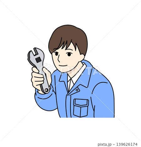 作業員 工具 点検 修理 メンテナンス イラスト 作業員 工具 点検 修理 メンテナンス イラスト 139626174