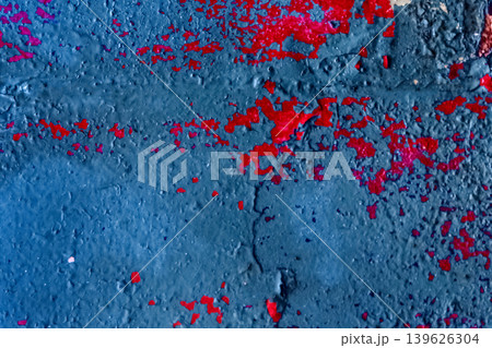 Pink purple blue color old peeling paint abstract shabby pattern worn weathered iron texture messy background steel rough metal Pink purple blue color old peeling paint abstract shabby pattern worn weathered iron texture messy background steel rough metal 139626304