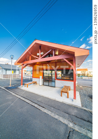 「青森県」JR八戸線・種差海岸駅舎の風景　八戸市 139626959