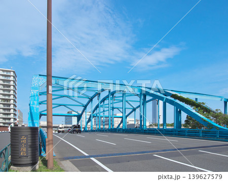 運河にかかる品川ふ頭橋　 都市景観（2026年4月） 139627579