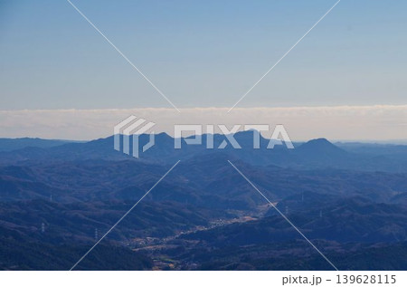 大神宮山から望む奥久慈男体山の遠景 139628115