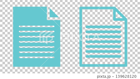 Document icons (set of 2) - Vector material Document icons (set of 2) - Vector material 139628120