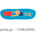 ビート板と水泳・女の子2 139628481