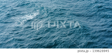Aerial view of sea water, seascape, Persian gulf, at daytime Aerial view of sea water, seascape, Persian gulf, at daytime 139628945