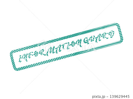 Important information guard rubber stamp signifying data integrity and secure document handling 139629445