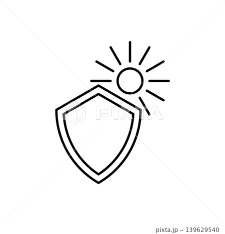 Sun protection icon Sun protection icon 139629540