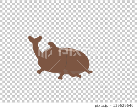 かわいいカブトムシのイラスト 139629646
