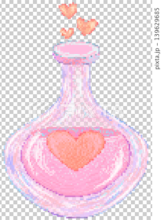 Love potion in pixel art Love potion in pixel art 139629685