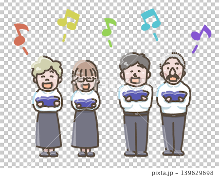 合唱団のイラスト 合唱団のイラスト 139629698