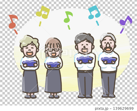 合唱団のイラスト 合唱団のイラスト 139629699