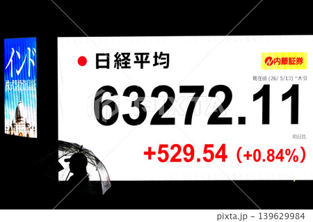 日本の東京都市景観初6万3000円台・6万3272円11銭株価/終値で史上最高値を更新 139629984