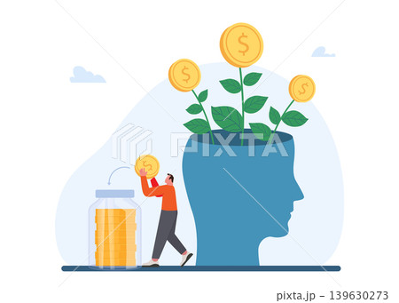 Nurturing Financial Growth and Investment Mindset Stock Illustration. Nurturing Financial Growth and Investment Mindset Stock Illustration. 139630273