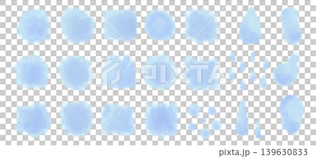 一組帶有水彩般模糊圖案的圖示。 一組帶有水彩般模糊圖案的圖示。 139630833