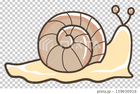 A standard brown snail illustration 139630918