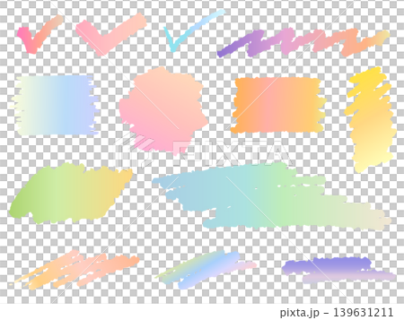 手描きブラシストロークのフレームとチェックマークセット 手描きブラシストロークのフレームとチェックマークセット 139631211