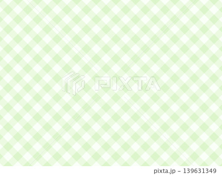 グリーンのギンガムチェックの背景 139631349