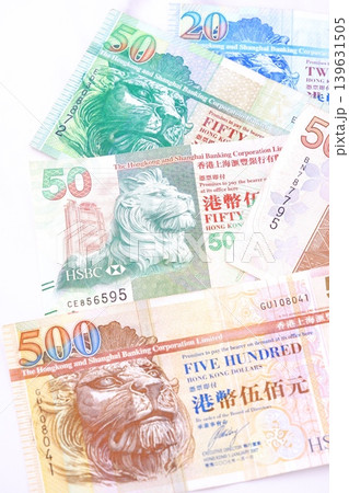 香港の通貨、香港ドル(HKD)の紙幣 香港の通貨、香港ドル(HKD)の紙幣 139631505