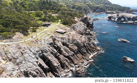 2026年4月撮影_日本海の絶景【日御碕灯台】ドローン空撮_SIHTD_No03 2026年4月撮影_日本海の絶景【日御碕灯台】ドローン空撮_SIHTD_No03 139631822