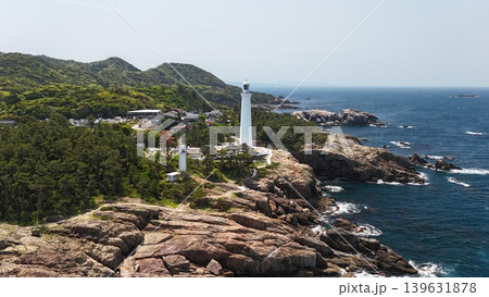 2026年4月撮影_日本海の絶景【日御碕灯台】ドローン空撮_SIHTD_No21 139631878