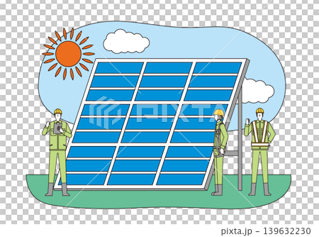 太陽光パネルの設置工事 139632230