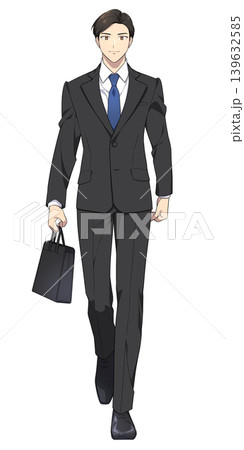 歩く社会人男性のイラスト 139632585