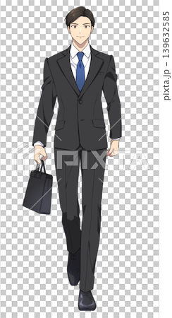 歩く社会人男性のイラスト 139632585