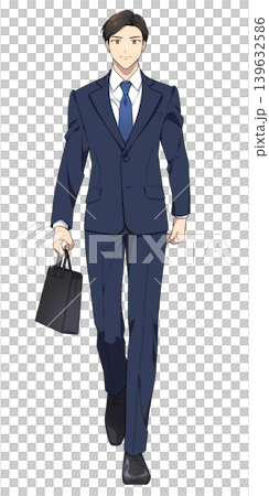 歩く社会人男性のイラスト 歩く社会人男性のイラスト 139632586