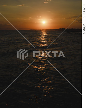 amazing sea view at sunset amazing sea view at sunset 139633205