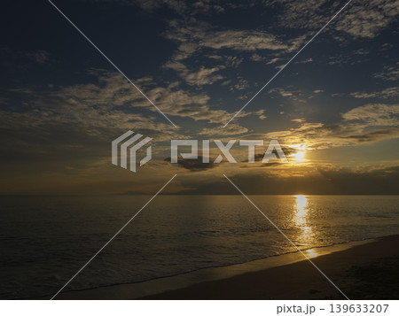 amazing sea view at sunset 139633207