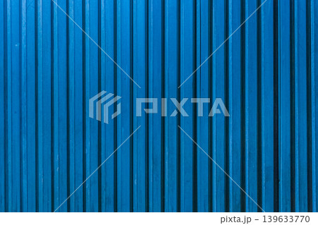 Metal texture fence iron sheet background plate pattern surface abstract steel lines blue stripes 139633770