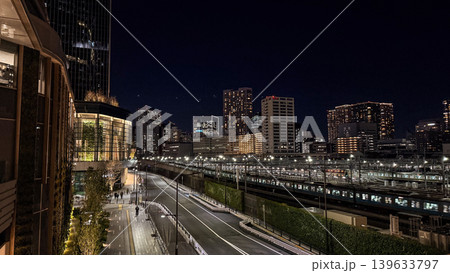 高輪ゲートウェイ駅からの夜景 高輪ゲートウェイ駅からの夜景 139633797