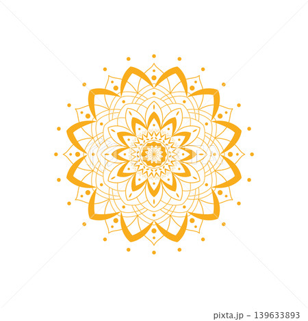 Mandala with floral ornament pattern,Vector mandala relaxation patterns unique design with nature style, Hand drawn pattern,Mandala template for page decoration cards, book, logos 139633893