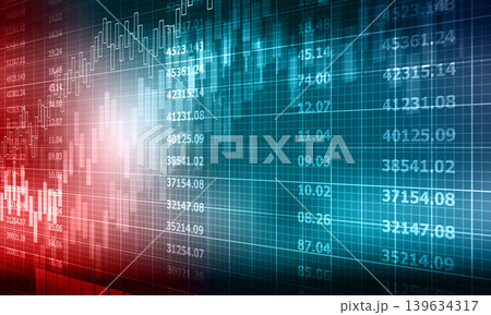 Financial stock market graph with candlestick chart Financial stock market graph with candlestick chart 139634317
