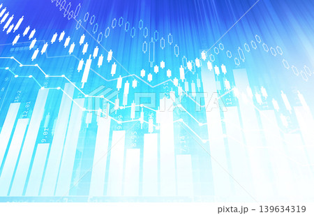 Financial stock market graph with candlestick chart Financial stock market graph with candlestick chart 139634319