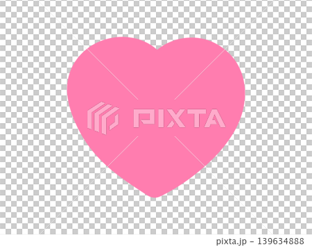 Pink heart illustration Pink heart illustration 139634888